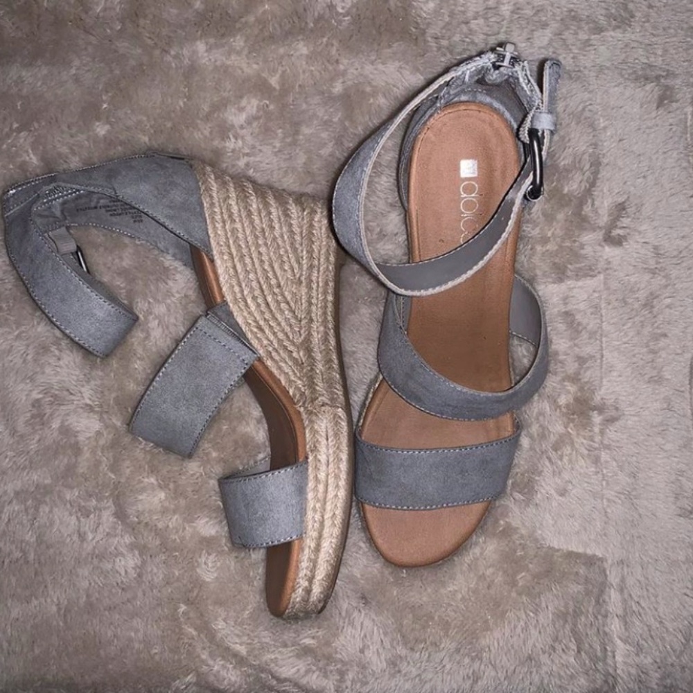 Grey/Blue Dolcetta Wedges